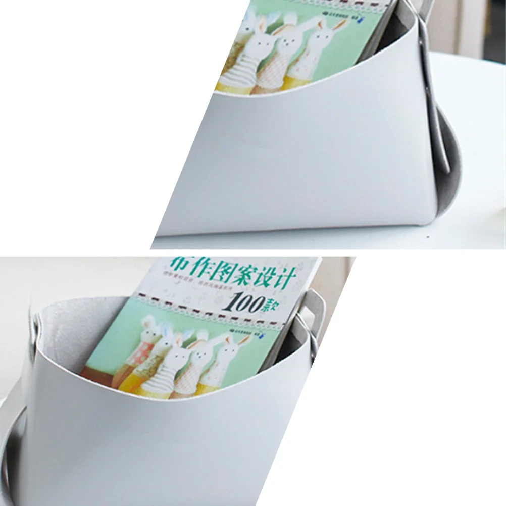 

Portable Desktop Storage Basket Small Grey Organizer Snack Holder Container for Home Desktop Storage Basket