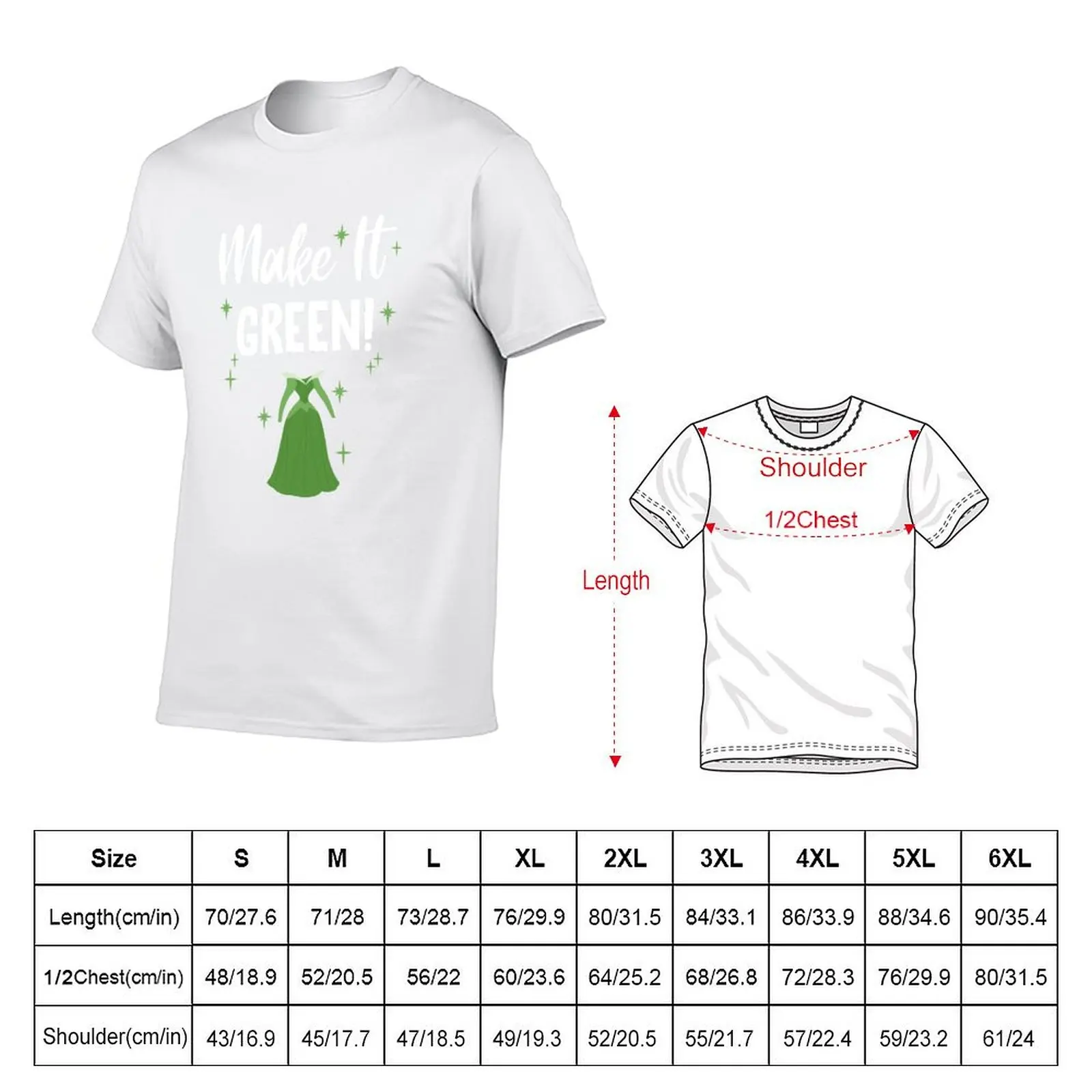 Make It Green T-Shirt funny t shirts dark humor t shirt for man 100 percent cotton T-Shirt