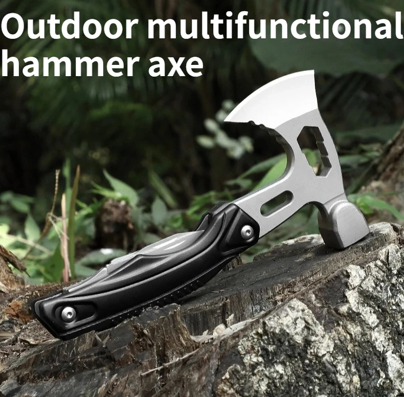

NEW Outdoor Multifunctional Portable Axe Hammer Multi-purpose Car Camping Self-defense Emergency Combination EDC Tool