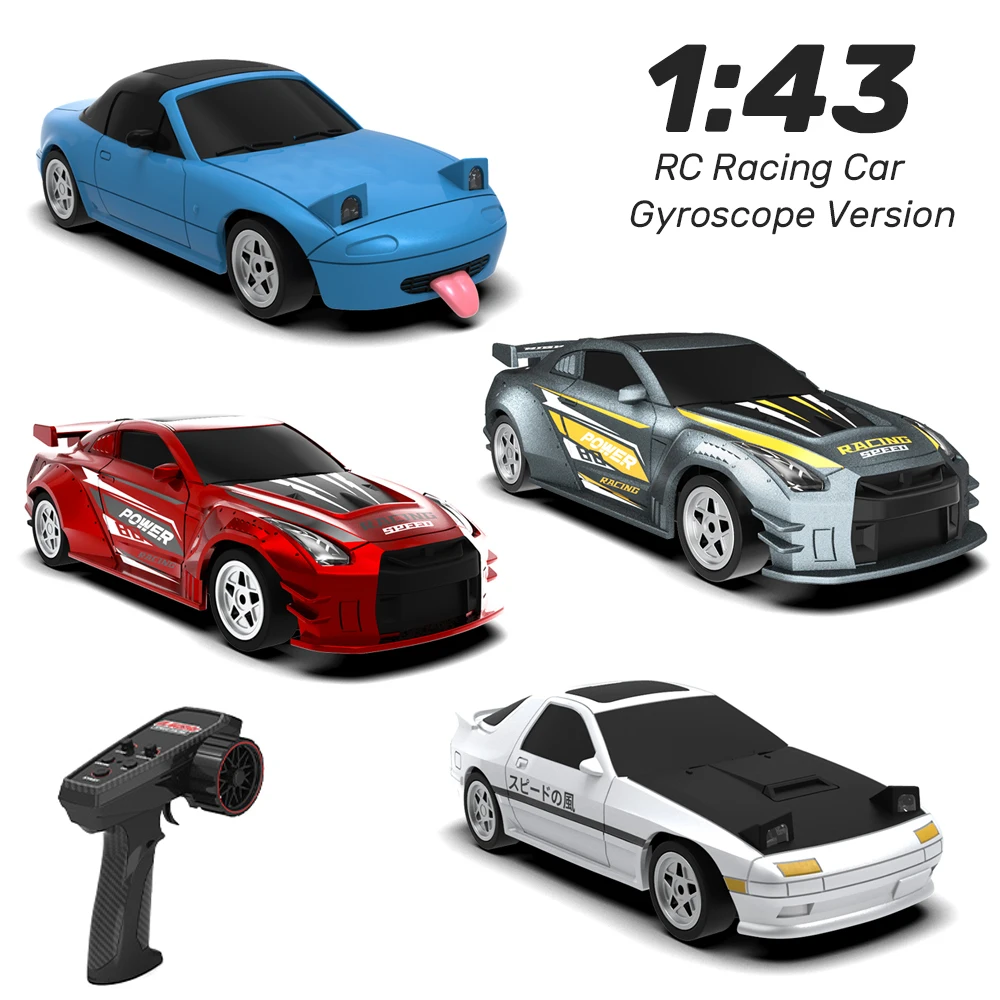 

1/43 RC Drifting Car with Gyroscope RTR 4WD High Speed Radio Racing Control Model 2.4G Drift Race Vehicle Mini Gifts for Kids