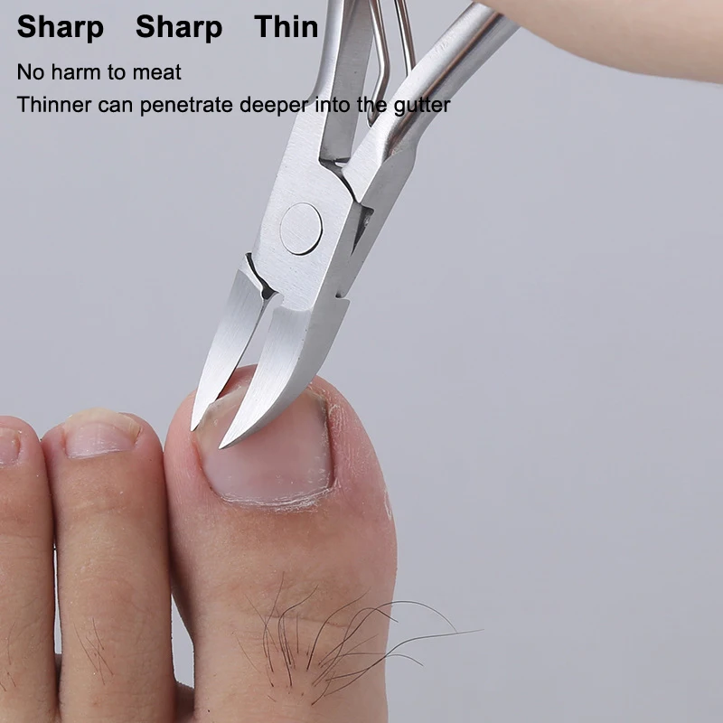 1 قطعة المهنية تو مسمار كليبرز المتقلب القواطع بارونيشيا كماشة أدوات باديكير علاج الأرجل الفولاذ أدوات العناية بالقدم