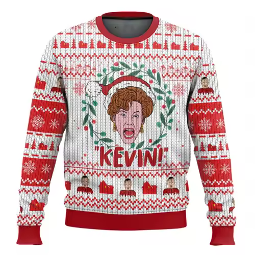 Merry Christmas alone at home Ugly Christmas sweater cartoon animation Men's pullover 2026 fashionable couple shirts Sweatshirt - Image 16