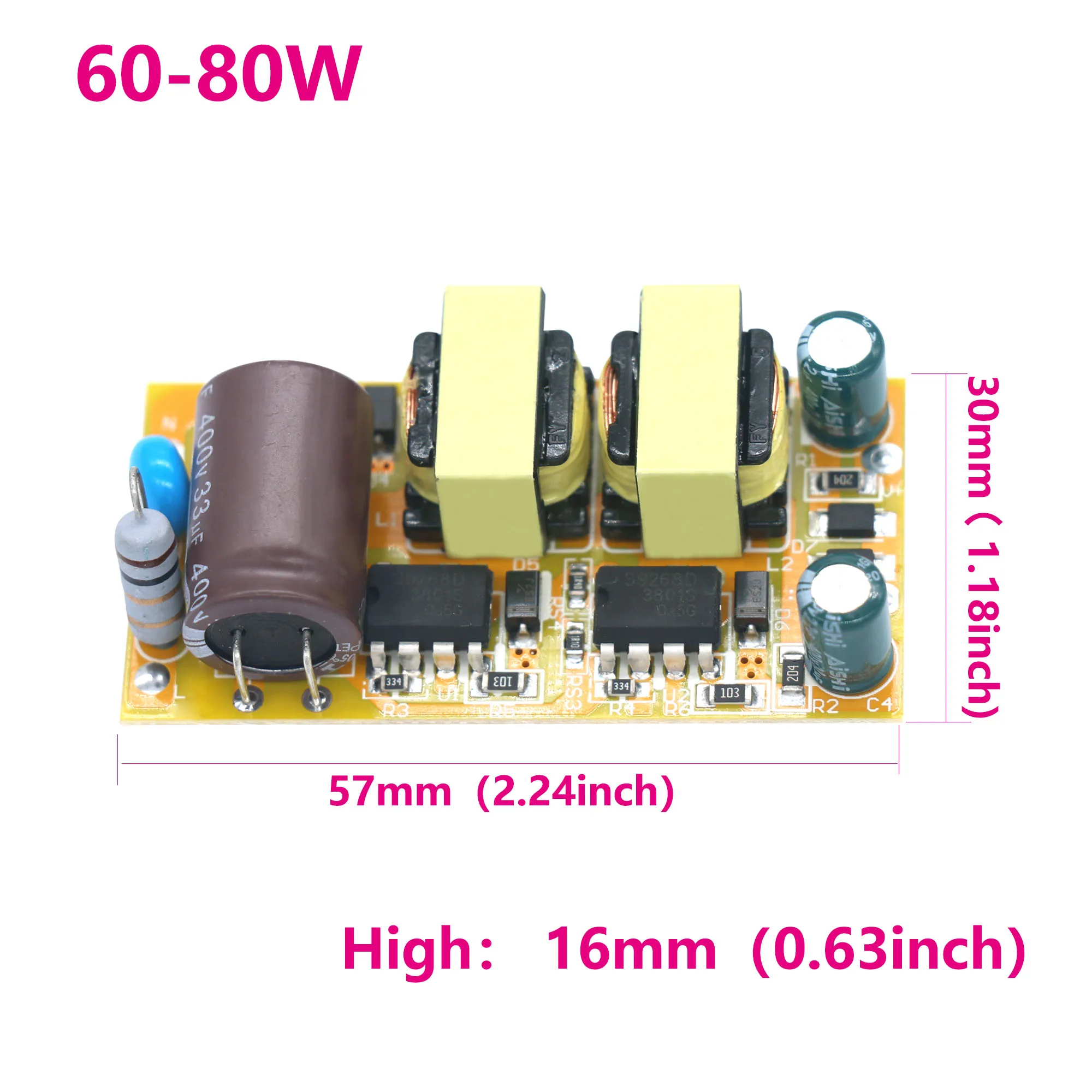 LED Driver 30-50W 60-80W LED Driver 460mA 600mA Light LED Transformer AC200V Power Adapter DC80-147V For LED Spot Bulb DIY Strip