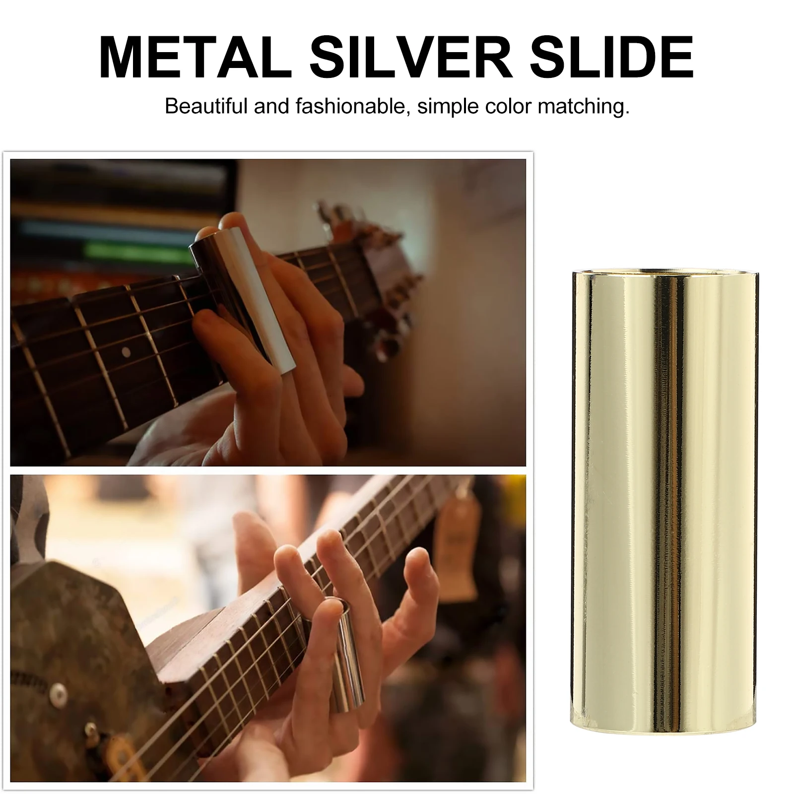

Finger Sliding Stick Set Guitar Accessory Triangle Picks Accessories Kit Glass Slide Slides