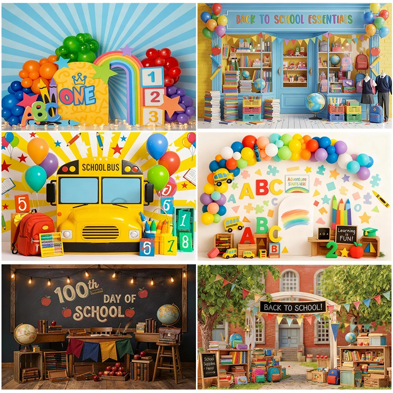 

Back To School Backdrops Learning Start Here Child Baby Photo Studio Props Adult Kids School Days Decors Photography Backgrounds