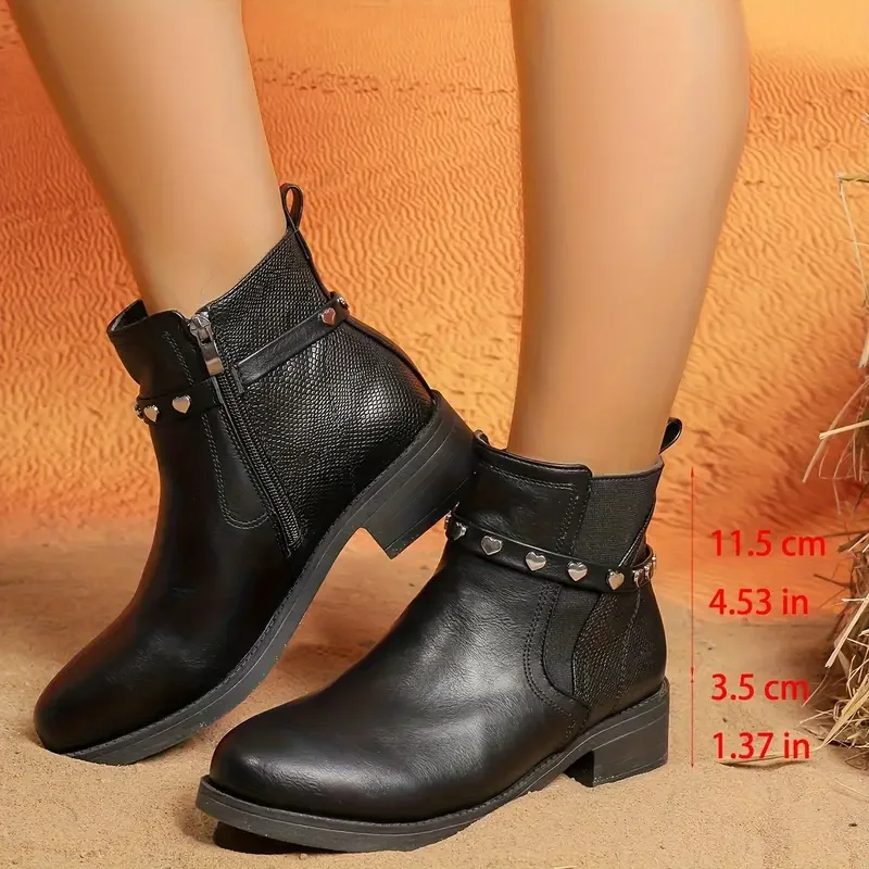 

New short boots for autumn and winter 2024, women's round head lace-up muffin bottom boots, British flanged casual boots