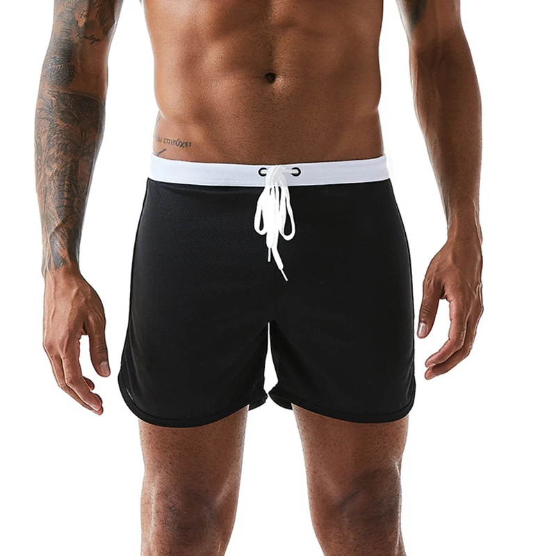 1PC Summer Men's Swimwear Shorts Beachwear Sexy Swim Trunks Men Swimsuit Low Waist Breathable Beach Wear Surf