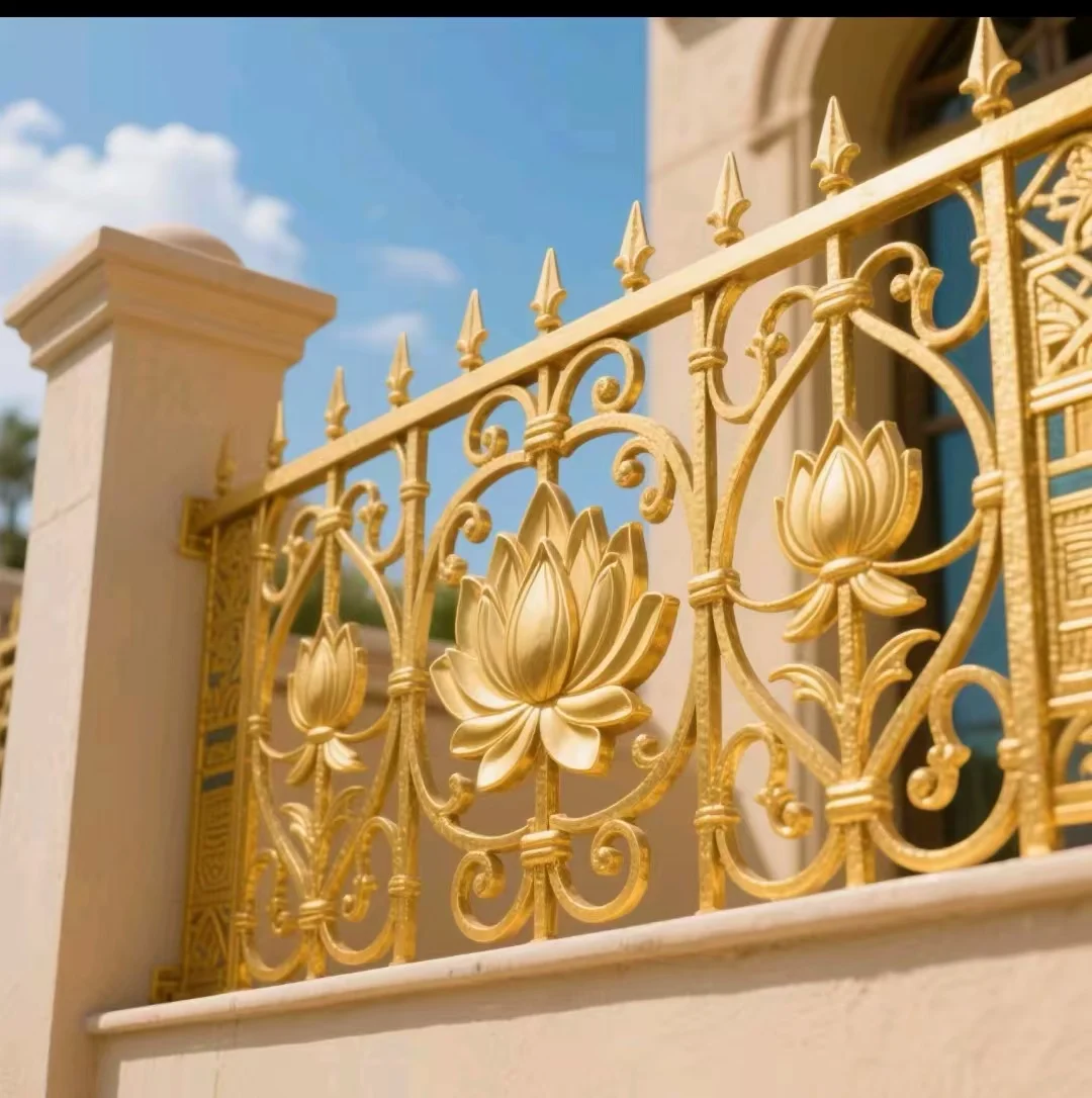 cj-Crewell Modern Wrought Iron Stair Balustrade Handrail Rust Water Resistant UV Protected ISO Certified 5-Year Warranty Floor@