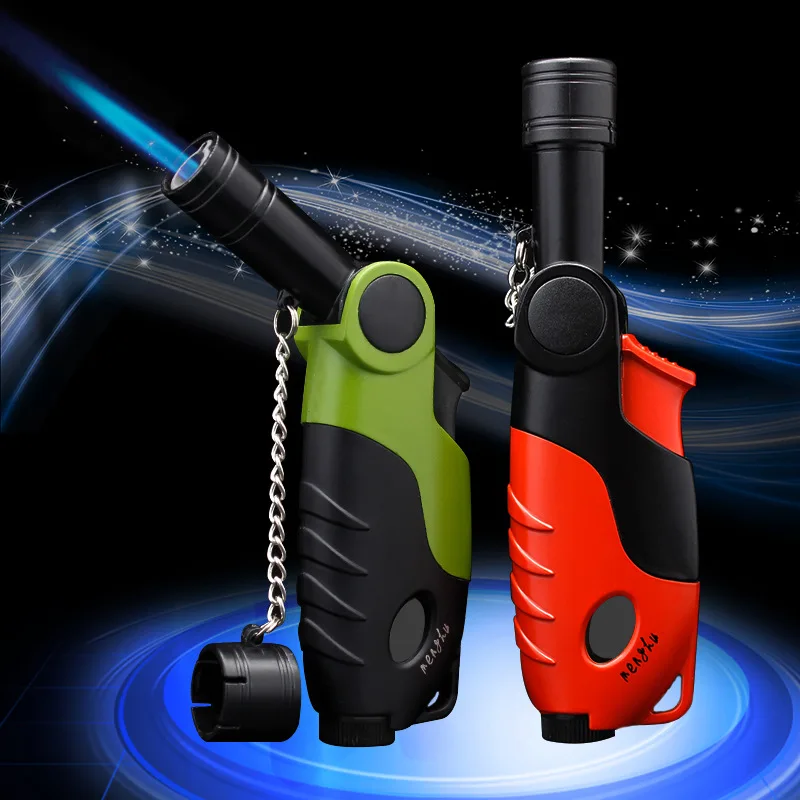 

New Outdoor Metal Windproof Lighter Portable Multi Angle Bending Ignition Gun Cigar Portable Camping Kitchen BBQ Ignition Tool