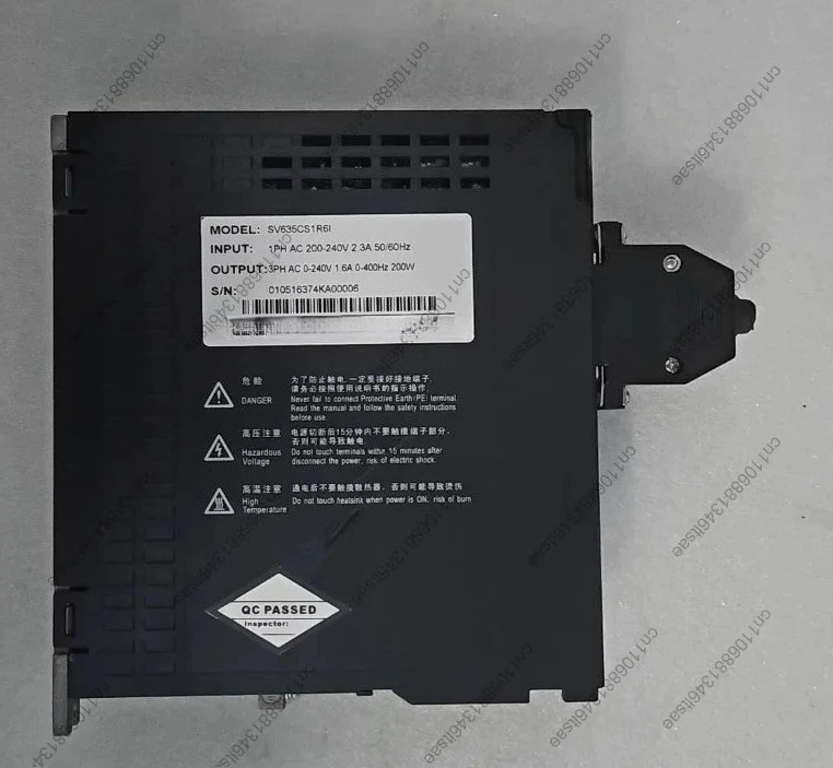 Accessories servo drive sv635cs1r6i input: 1ph ac 200-240v, output: 3ph ac 0-240v, 1.6a, 400w