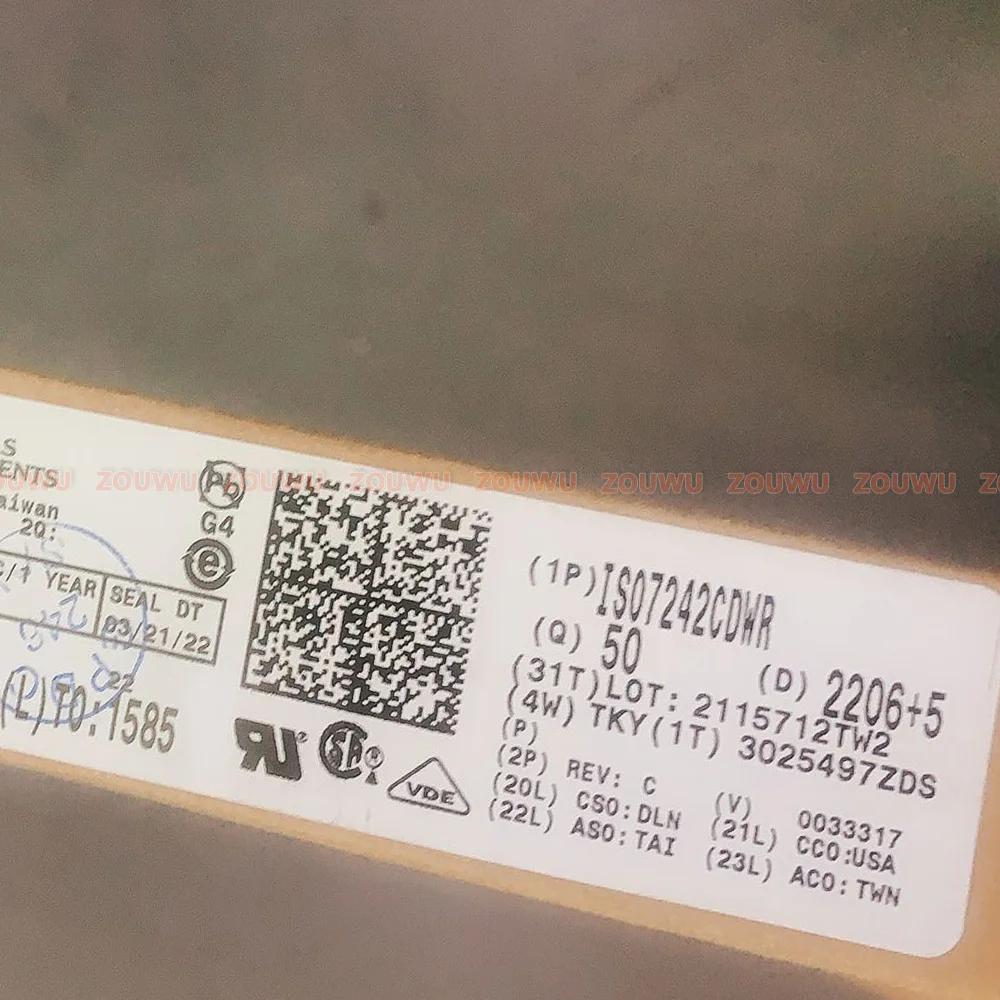 

10 шт.-50 шт./партия, ISO7242CDWR ISO7242C SOP16, 100% оригинал, аутентичный