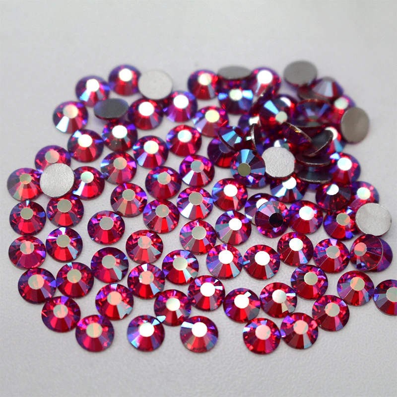 High Quality Color lt siam  AB Flatback Non Hotfix Rhinestones For nailart Fabric Garment Decoration DiY Jewelry Accessories