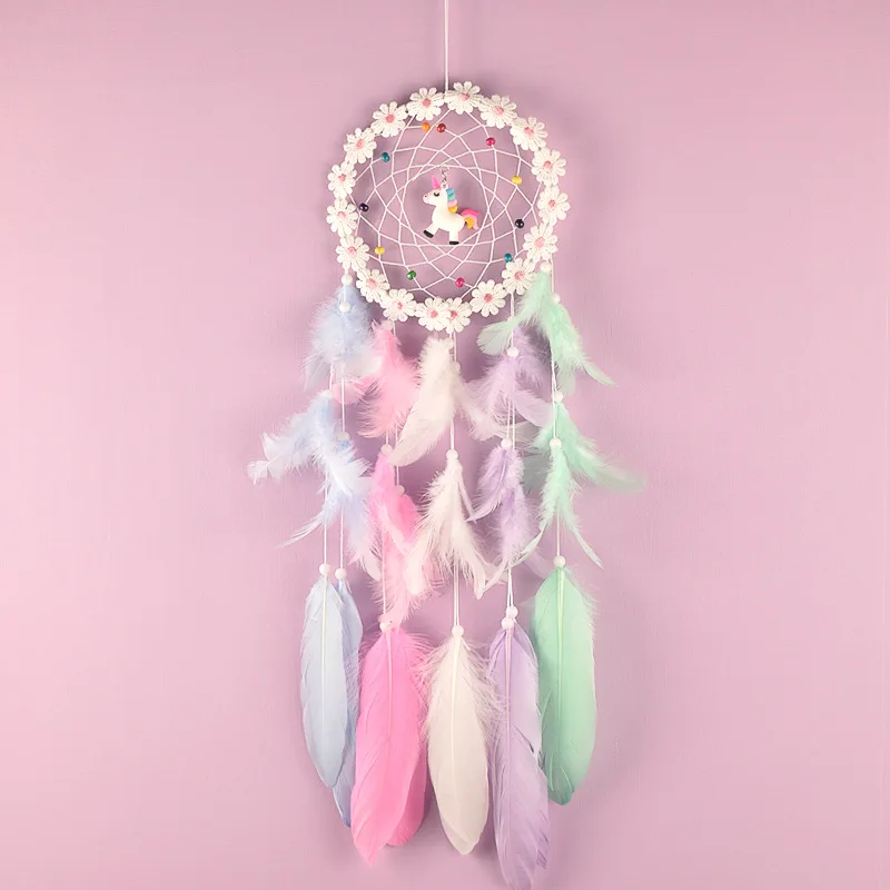 

Unicorn Dream Catcher Pendant Wind Chime Girl Gift Bedroom Pendant Birthday Gift Wall Pendant home Decoration