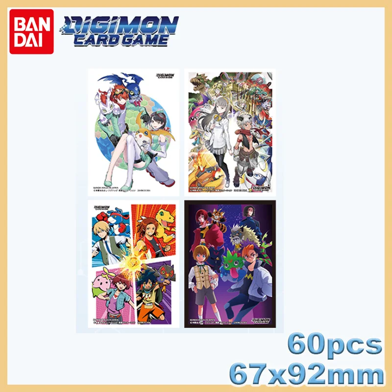 Новые официальные протекторы для карт Bandai DTCG Vol.3 (60 шт., 4 дизайна) Digimon Savers Beatbreak, аниме-протекторы для карт, изысканный подарок, игрушки, 2026 год