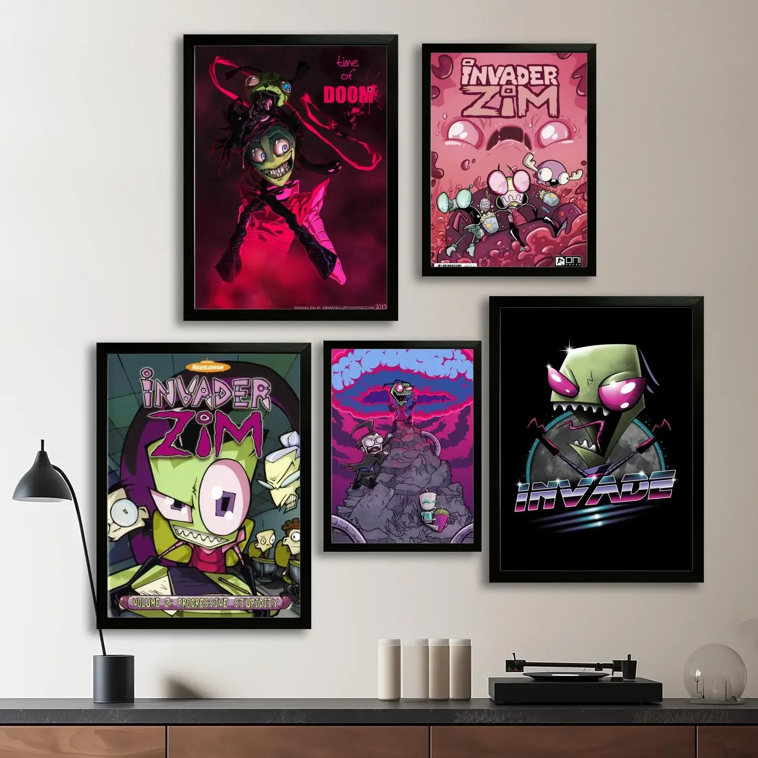 invader zim TV show Canvas Art Poster and Wall Art, Picture Print, Modern Family, Bedroom Decor, Posters,Decorative painting