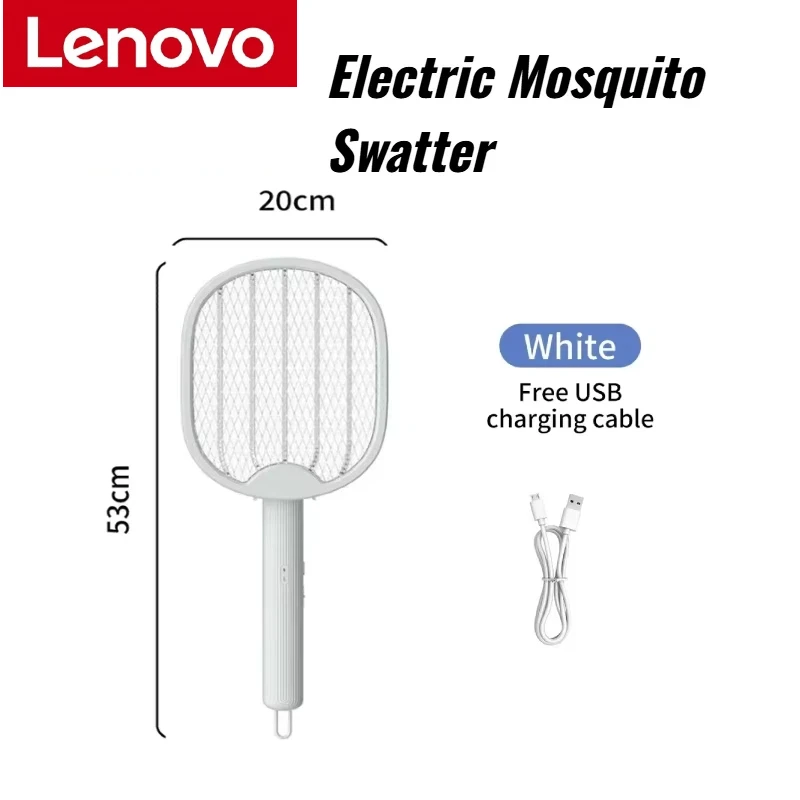 Lenovo Telescopic Electric Mosquito Swatter Automatic Mosquito Trap USB Charging Electronic Mosquito Killer 2026 NEW