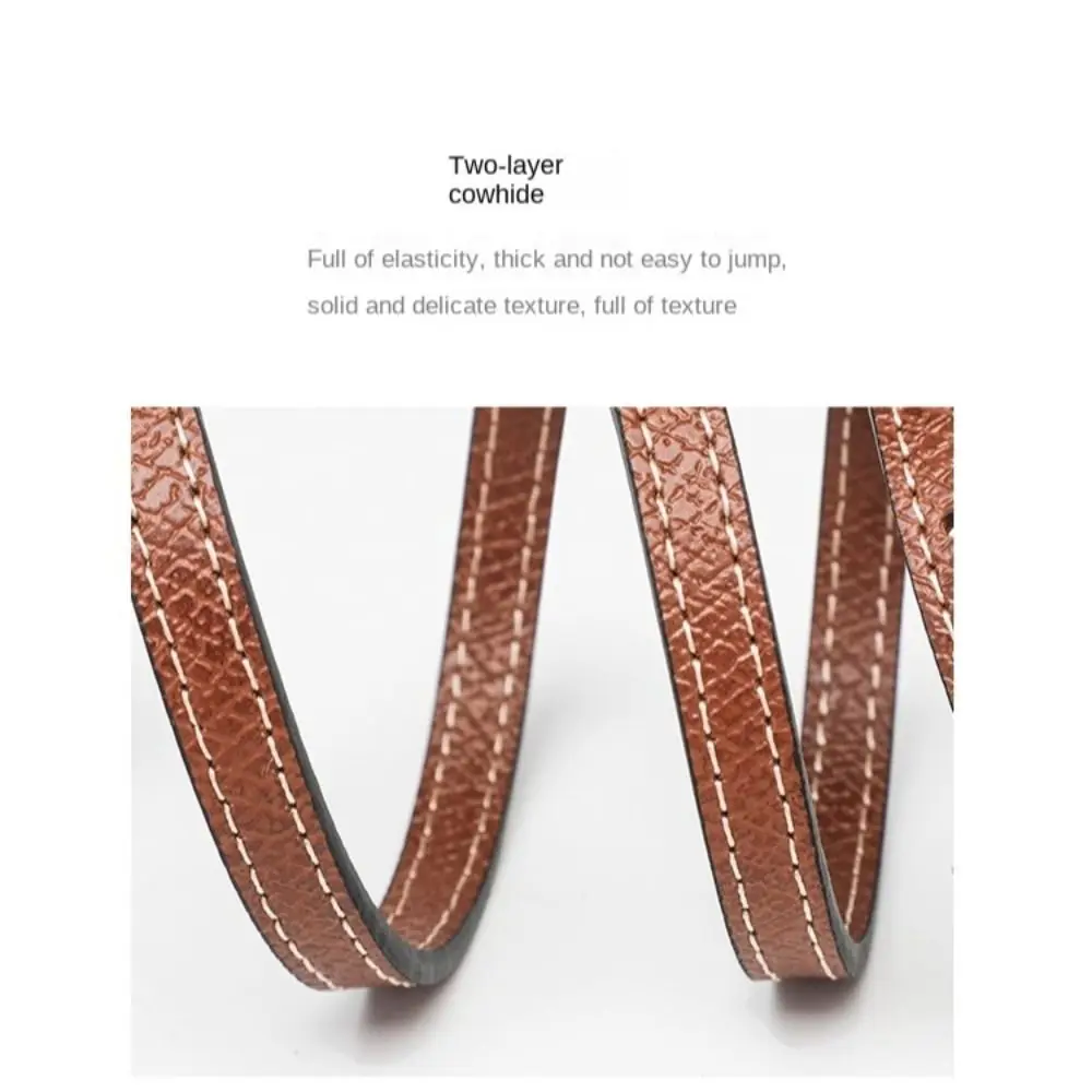 Fashion Punch-free Genuine Leather Strap Replacement Shoulder Strap Conversion Hang Buckle Handbag Crossbody Belts for Longchamp