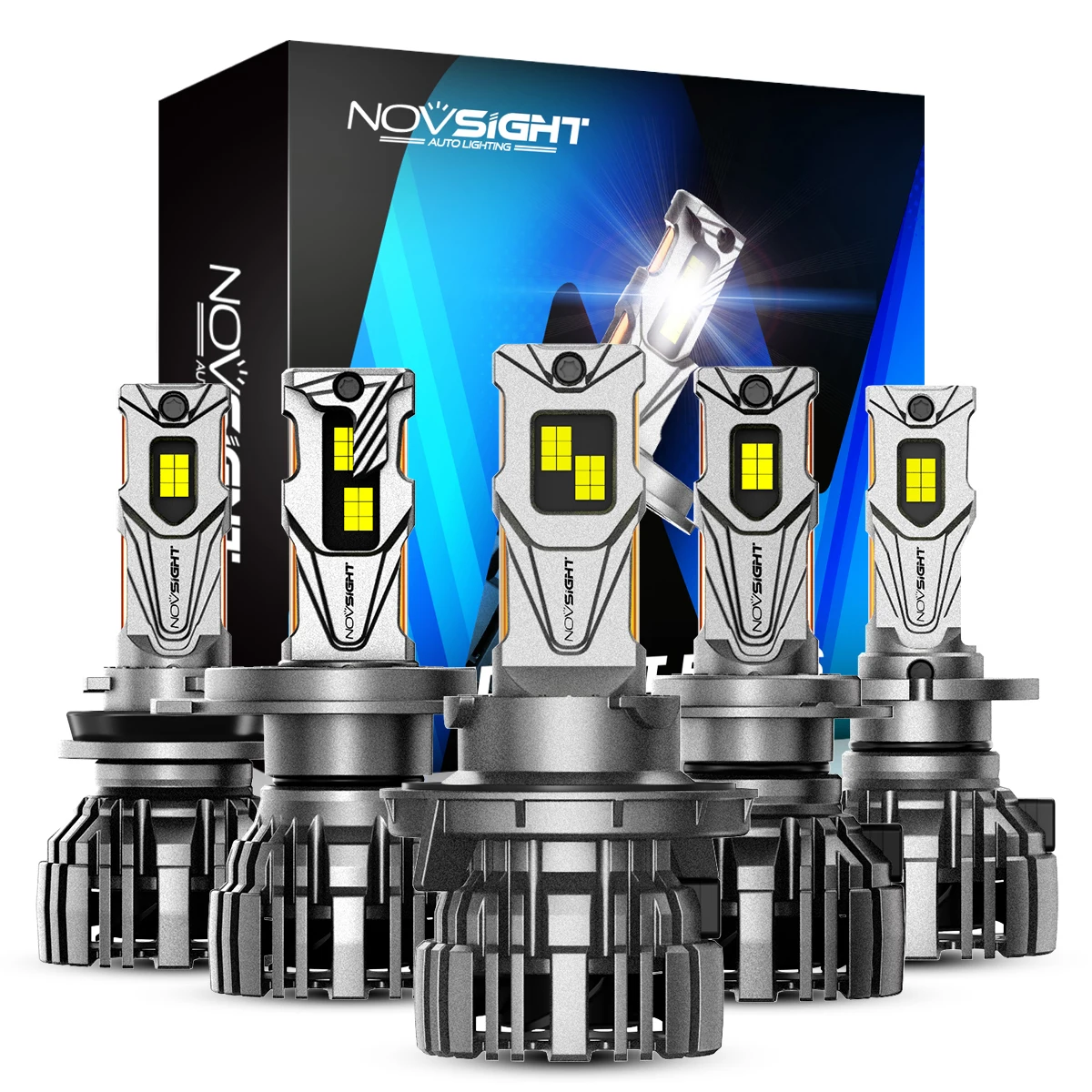 NOVSIGHT H7 Led Lamp Canbus H4 H11 H8 H9 9005 HB3 9006 HB4 H13 140W 30000LM LED Light for Car Headlight 6500K White Auto Bulbs