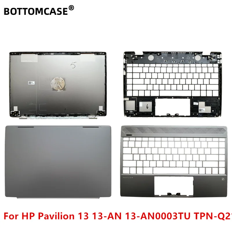 BOTTOMCAS New For HP Pavilion 13 13-AN 13-AN0003TU TPN-Q214 Rear Lid TOP Case LCD Back CoverLaptop Upper Case Palmrest Cover