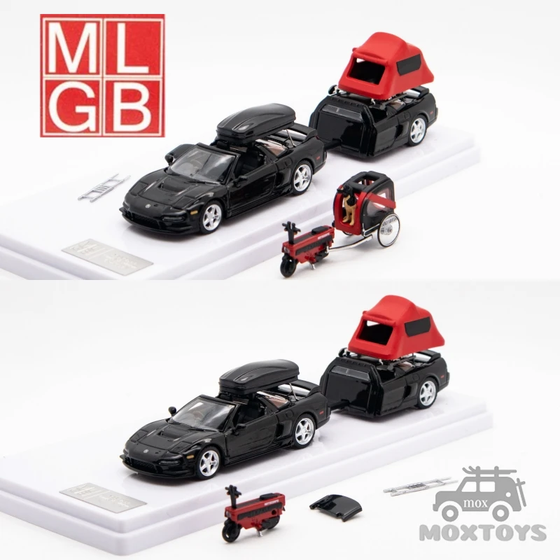 NSX TRA أسود سيارة نموذج دييكاست ، MLGB Model ، 1:64