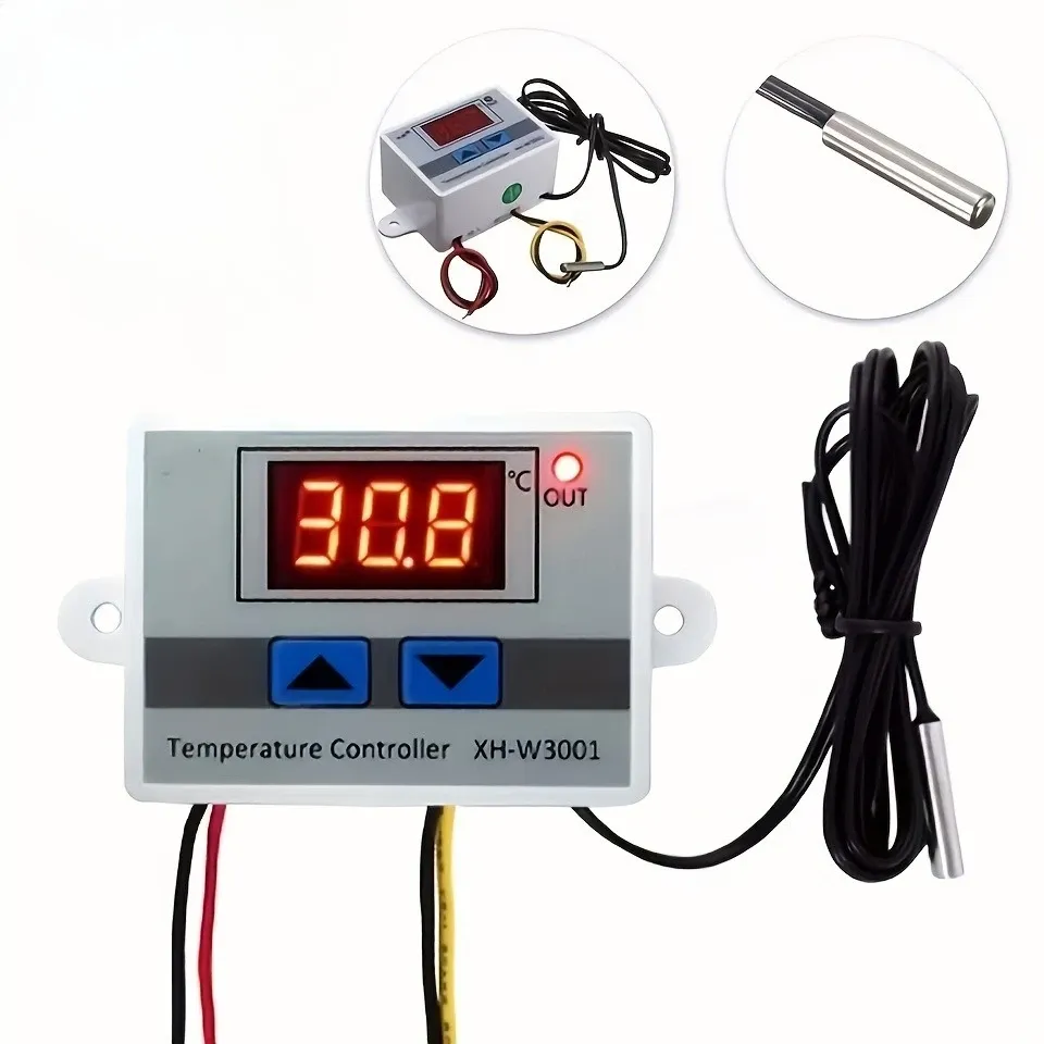  W3001 Digital Control Temperature Microcomputer Thermostat Switch Thermometer New Thermoregulator 12/24/220V 