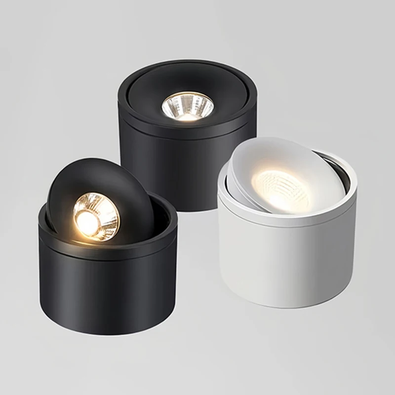 

Светодиодные потолочные светильники COB с регулируемой яркостью для поверхностного монтажа 7 Вт 10 Вт 12 Вт 15 Вт 20 Вт AC85 ~ 265 В Светодиодные потолочные светильники Точечные светильники Вестибюль Гостиная Спальня