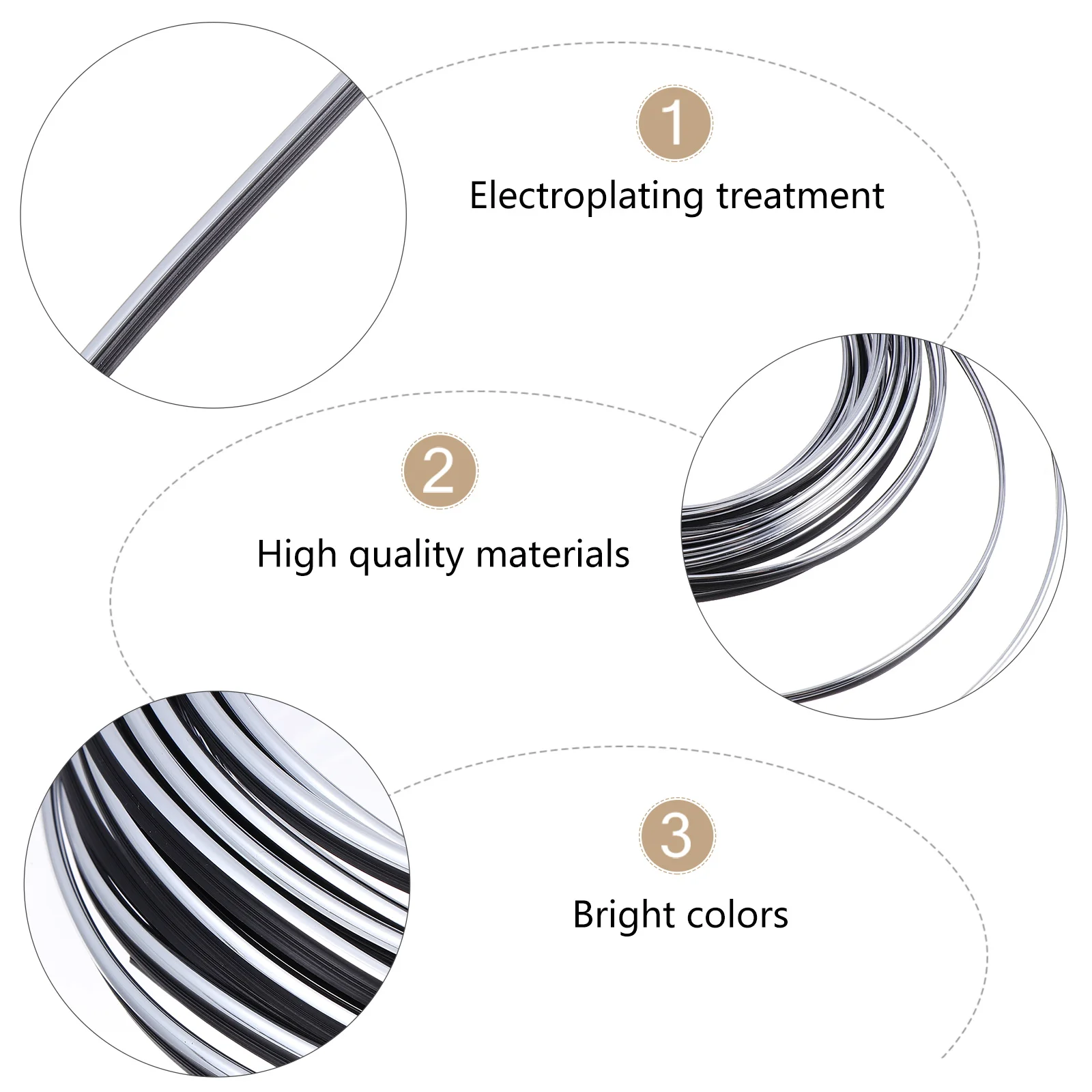 

1 set Car Interior Trim Strips 10M Silver PVC Decorative Accessories Moulding Flexible Universal Car Parts Gap Cover