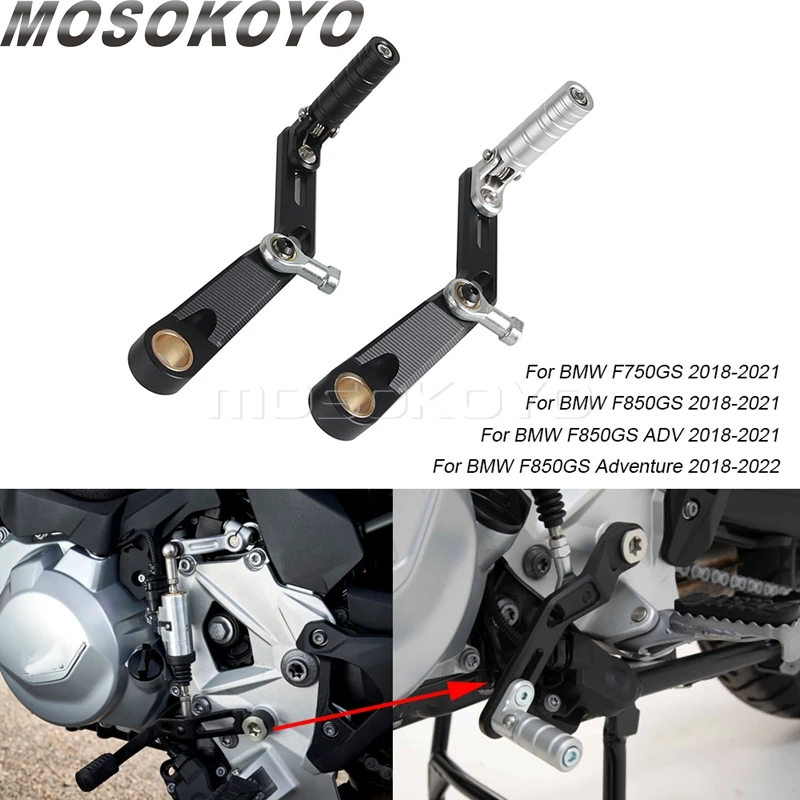 Motorcycle Adjustable Gear Shift Lever For BMW F750GS F850GS F 750GS F850 GS ADV Adventure Footpeg Shifter Pedal Levers 2018-22