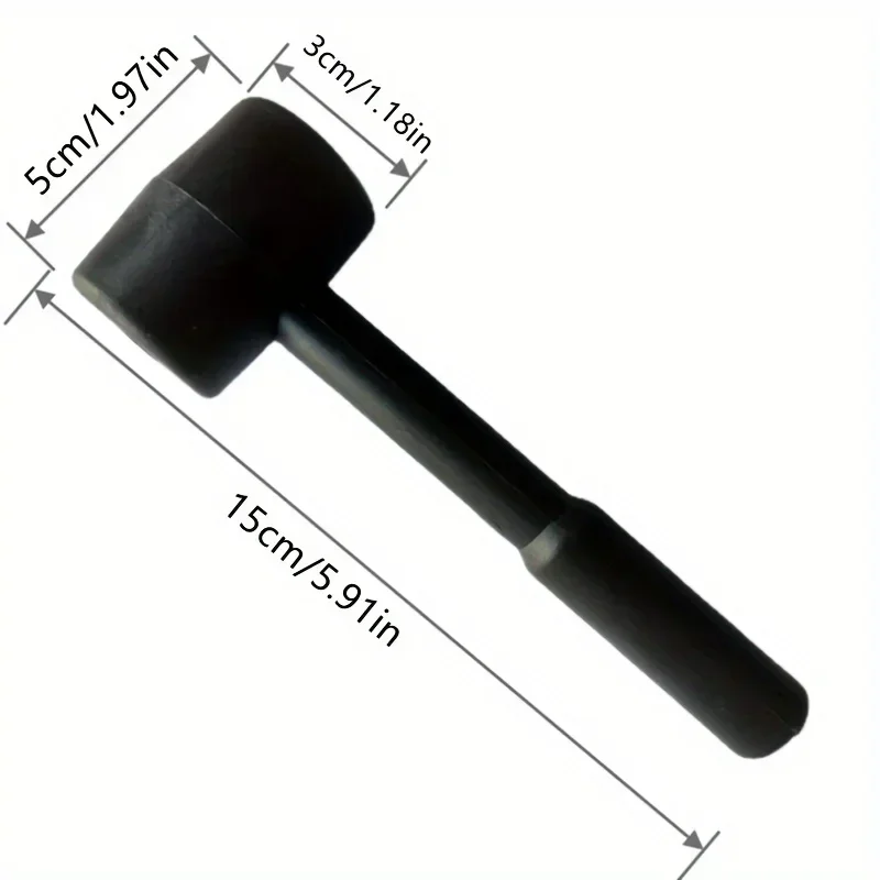1Pc Black mallet - durable and versatile tool for DIY, home repair and industrial use, perfect for gift ideas hammer