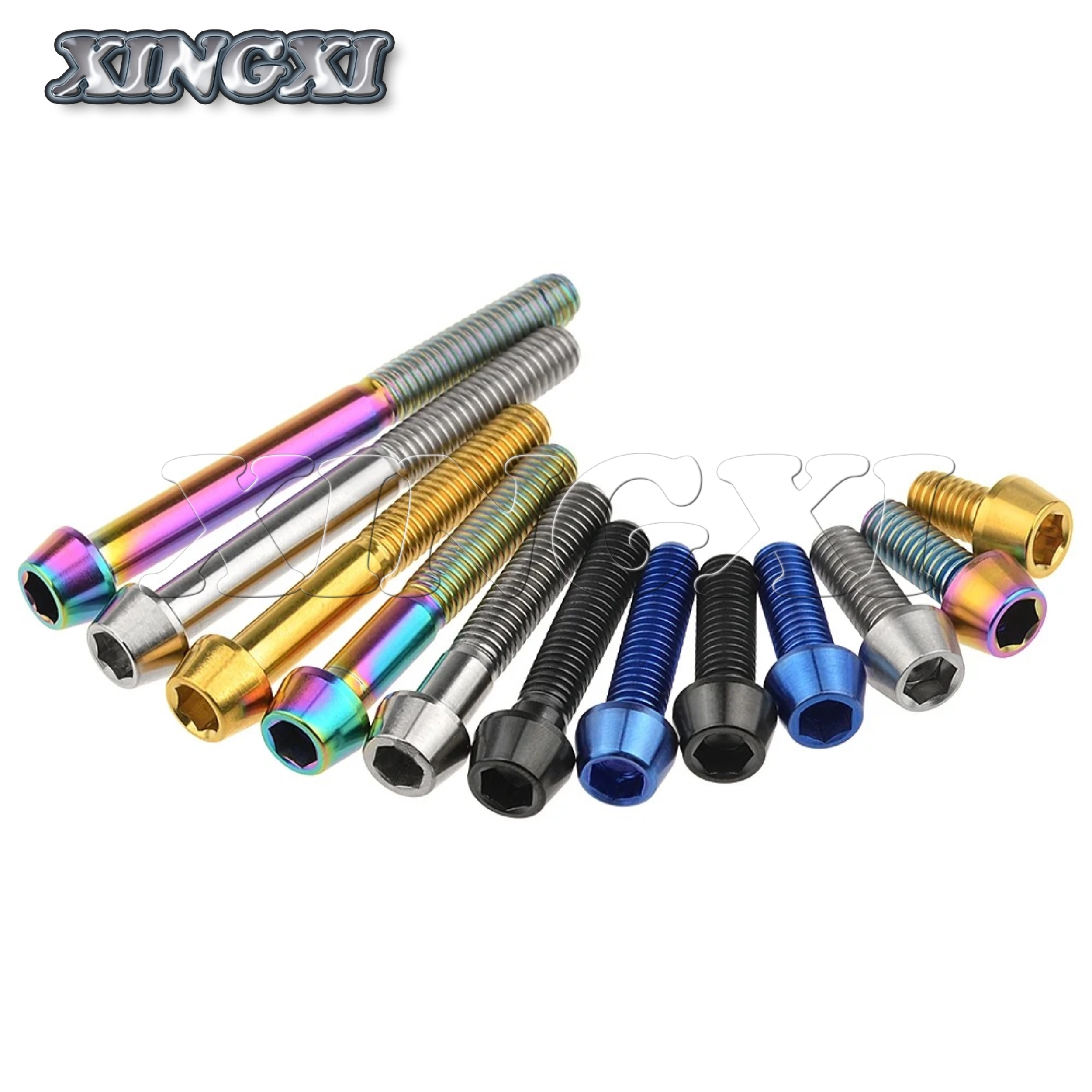 Xingxi 5 قطعة M5 M6x9-65mm مفتاح ألين تفتق رئيس الترباس المسمار ل جذع دراجة Seatpost دراجة أجزاء GR5