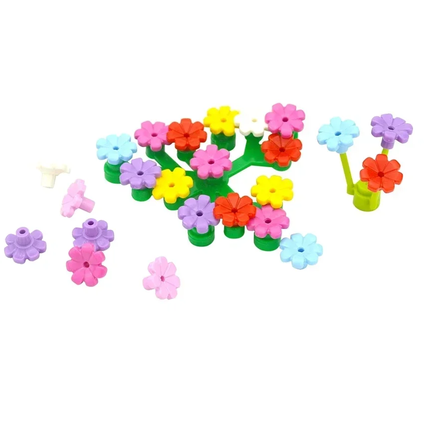 MOC Accessori Mattoni 32606 Fiore Ciliegia Sakura Petalo di Fiore Building Blocks Set FAI DA TE Città Strada Casa sull'albero Giocattoli