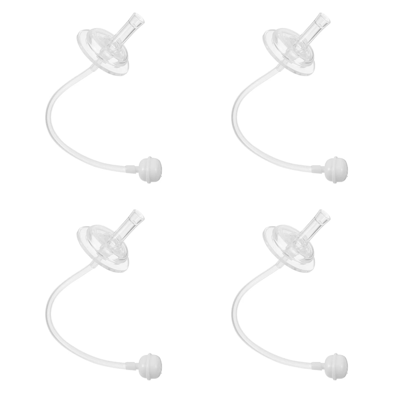 4 Pcs Water Spout Baby Bottle Straw Silicone Milk Drinking Learning Cups Sucker Watering