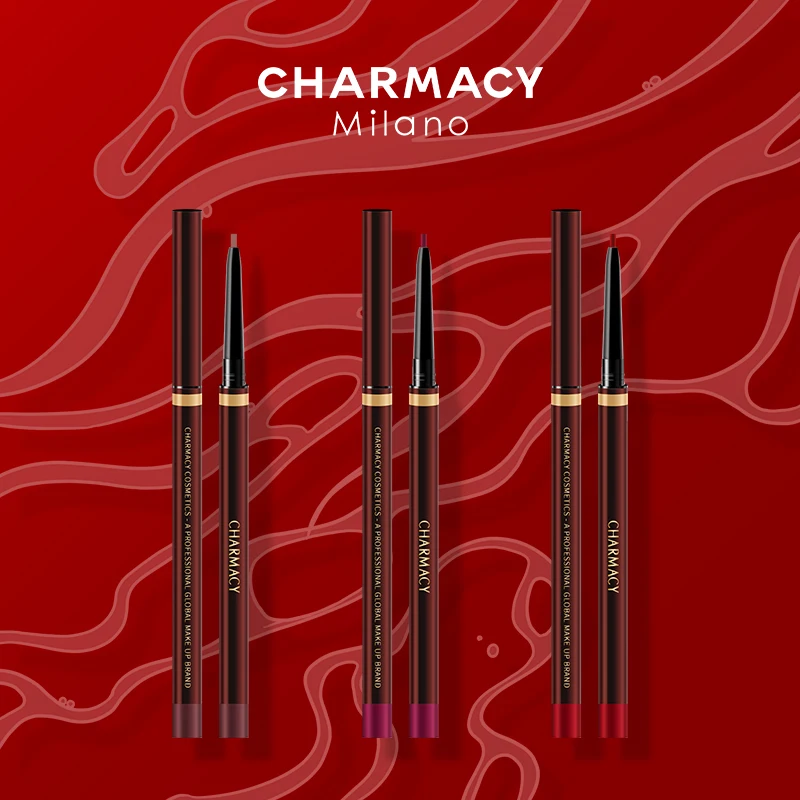 Charmacy Waterdichte Matte Bruine Lip Liner 3 Kleur Langdurige Sexy Lip Potlood Vrouwen Natuurlijke Lippenstift Make-Up Lip Cosmetische