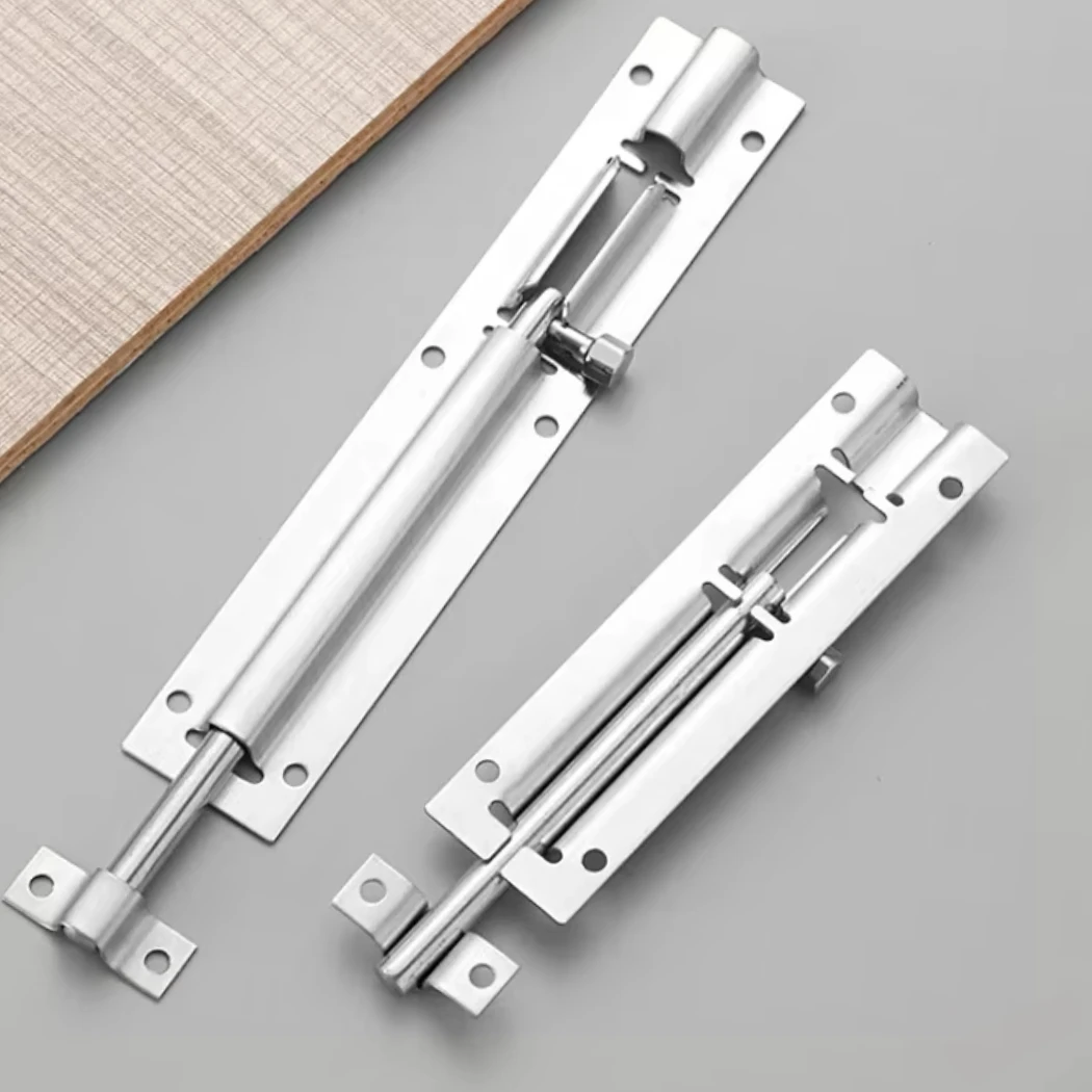 Door Latch Lock Door Fittings Safety Lock Stainless Steel Cabinet  Prevent Being Opened Pet Child Anti-theft Window Latch