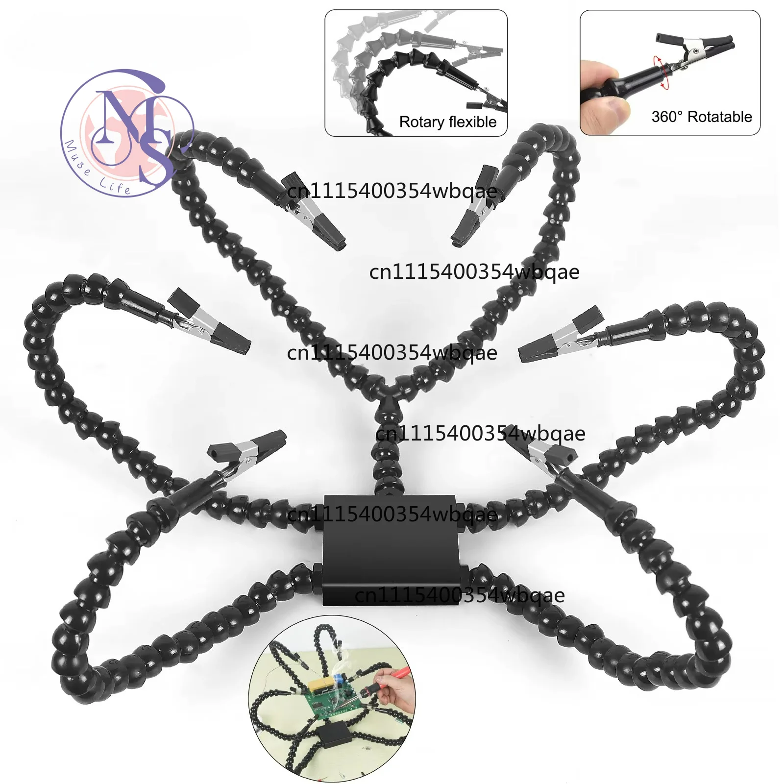 ZOCI- Flexible Helping Hand Arms Soldering Station Third Hand Soldering Tool For Electronic Repair