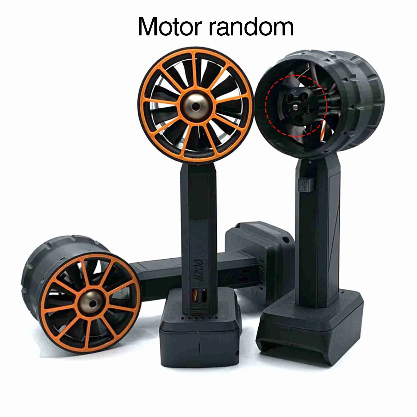 Handheld duct turbine fan with a thrust of 2200g and a brushless motor of 64mm, portable high-power blower, is used for keyboard