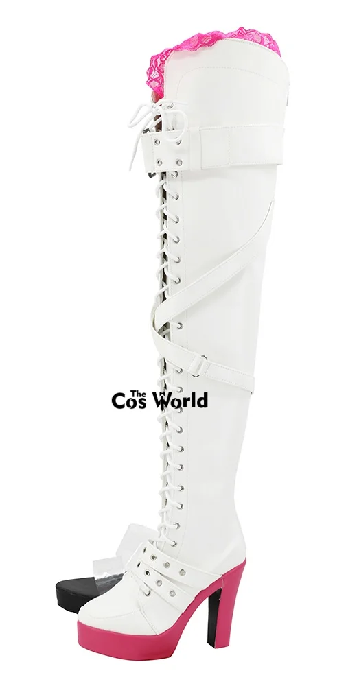 VOCALOID 2025 Racing Miku Anime Aanpassen Cosplay Hoge Hakken Schoenen Laarzen