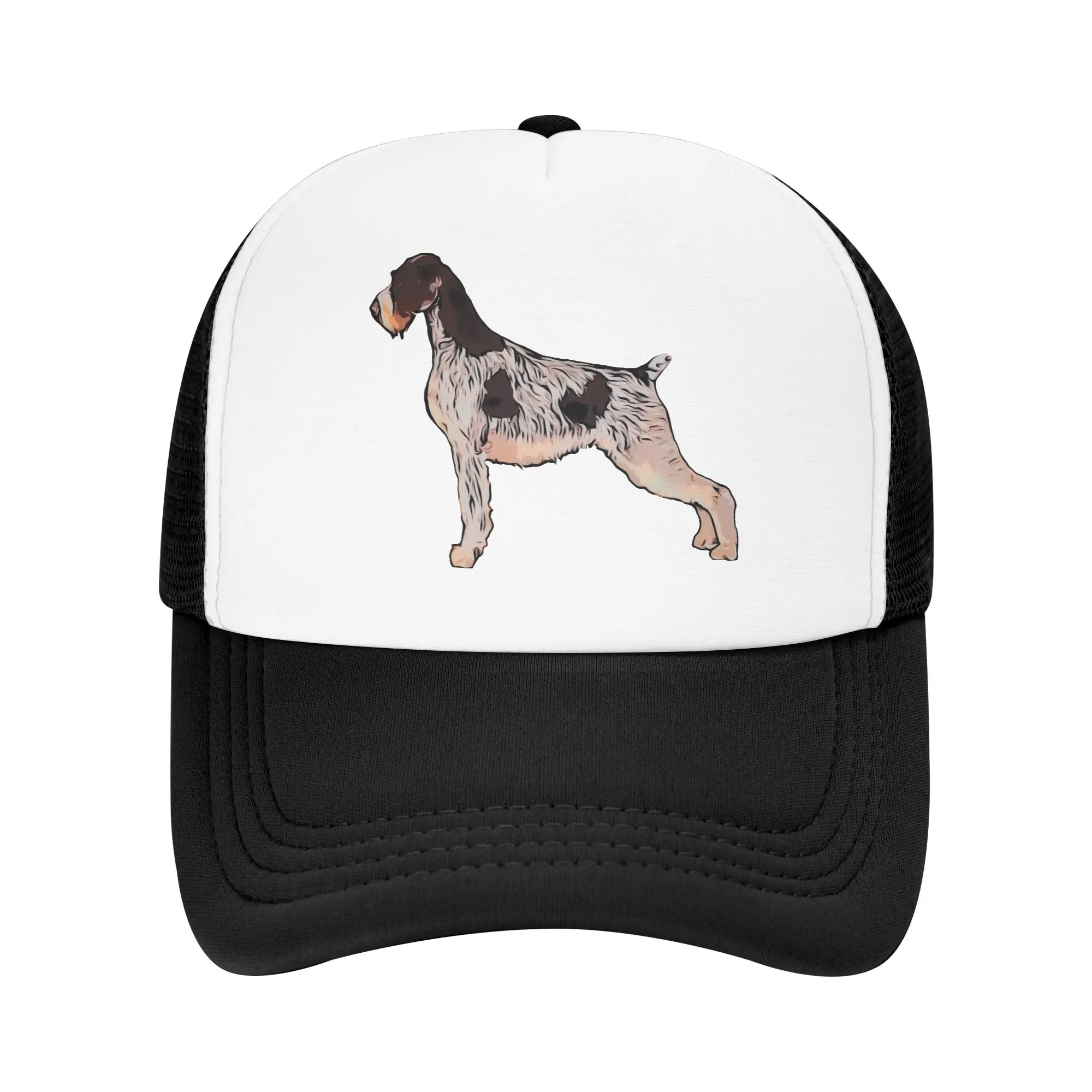 Gorra de béisbol German Wirehaired Pointer Deutsch Drahthaar City Roaming, textura de alta calidad, estilo americano