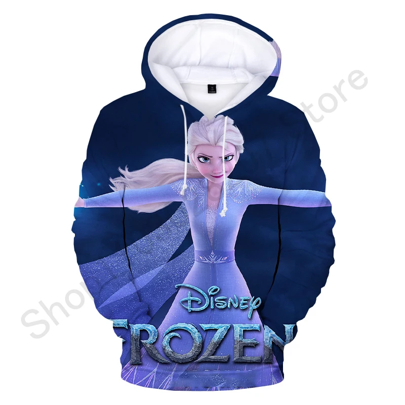 Disney Frozen Elsa Anna Hoodie Sweatshirts Men Women Fashion Casual Cool Pullover Boys Girls Harajuku Streetwear Hoodies