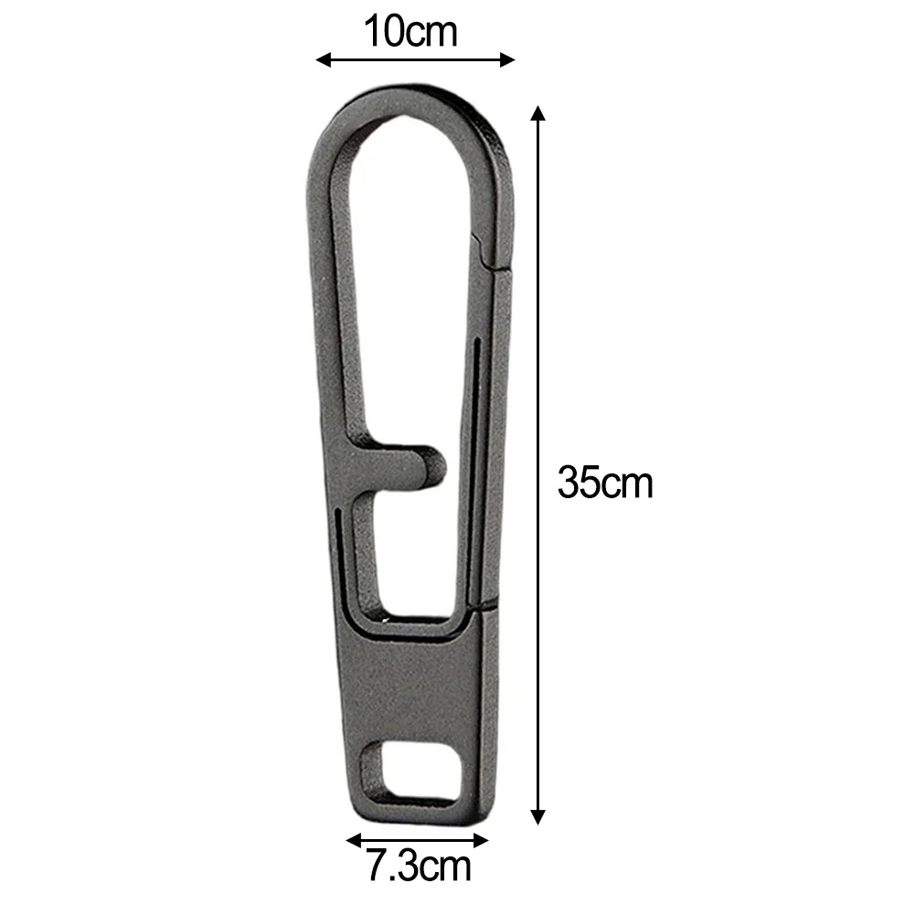 Bag Accessory Zipper Replacement Zipper Repair Tool Clothing Zipper Repair Detachable Zipper Puller Black Adaptable Zipper Pull