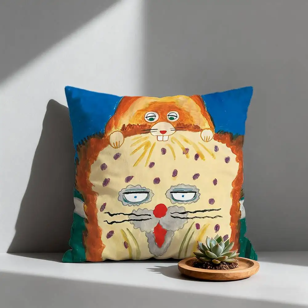 غطاء وسادة لطيف من Book B-Bread، وسائد سيارة متعددة الأحجام، وأرائك منزلية فاخرة، وأكياس وسائد مزخرفة