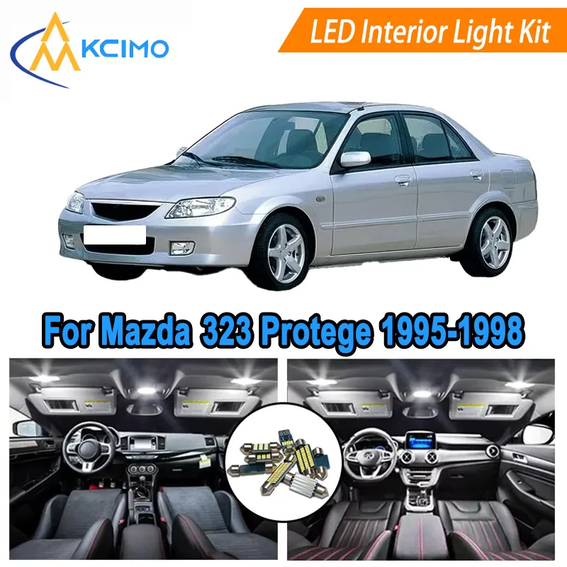 

Canbus LED Kit Interior Light Bulbs For Mazda 323 Protege 1995-1998 Dome,Map,Door Lights Super Bright Light Set Easy Install