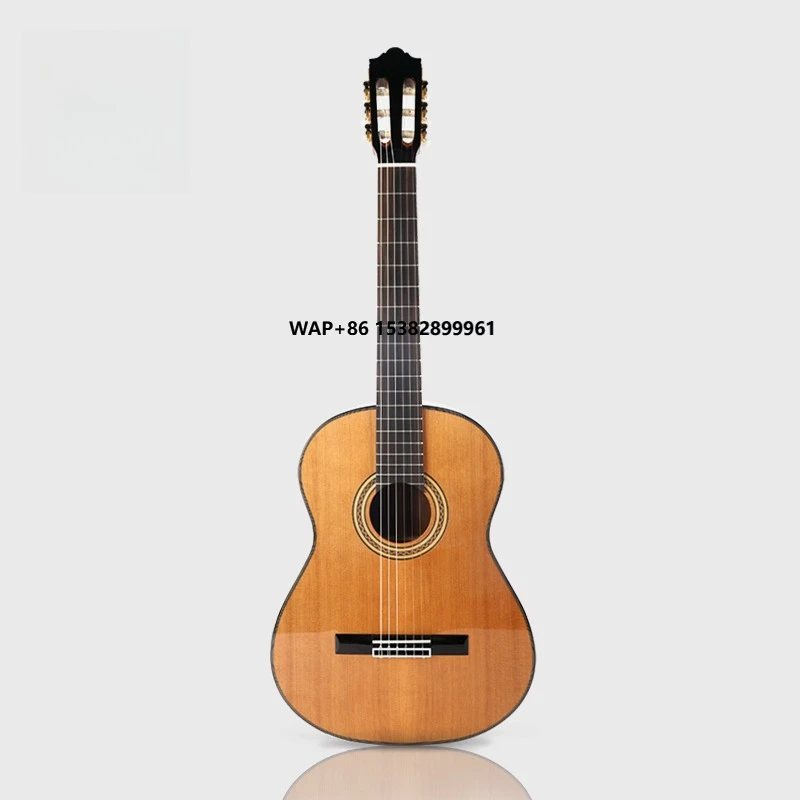 

C-60 RM High Quality 39-Inch Classical Nylon Strings Guitar Spanish Shape Solid A+ Cedar Top Rose Mahogany 4mm Rosewood