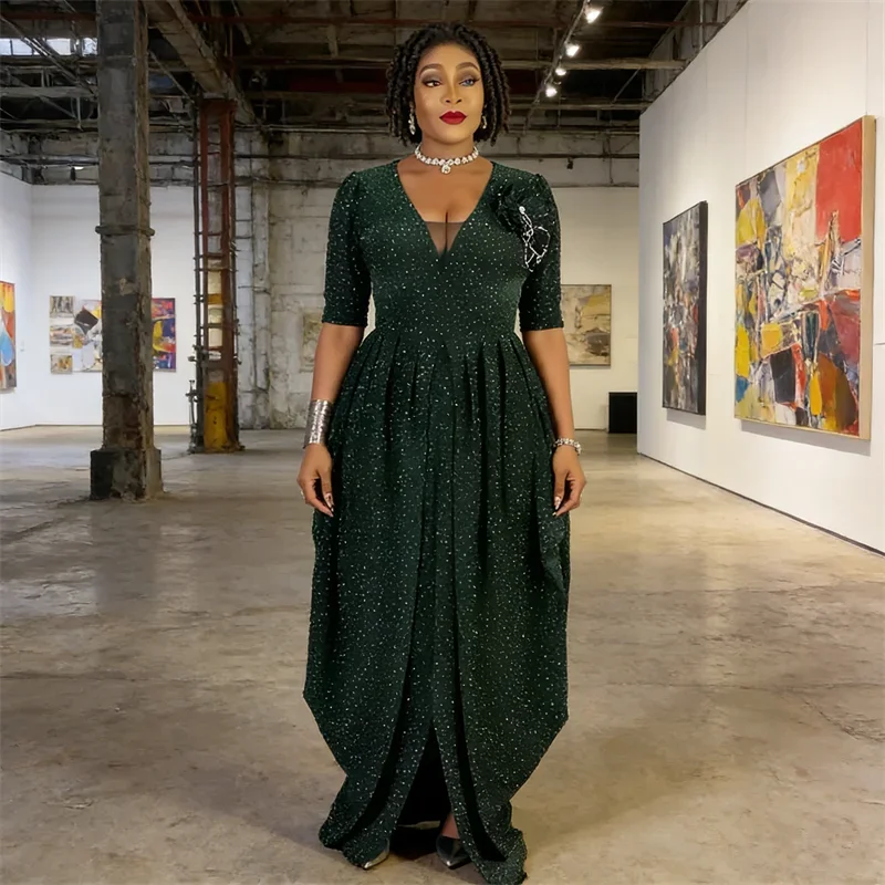 robes-africaines-pour-femmes-robe-a-fleurs-avec-diamants-vetements-africains-plisses-ankara-dashiki-robe-de-soiree-robe-de-mariage-grande-taille