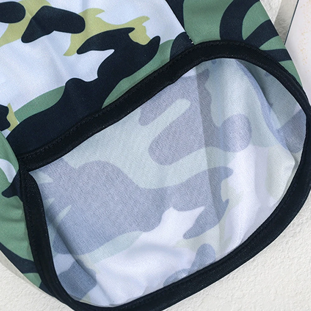 Camouflage Dog Clothes Summer Thin Dog Cat Vest Cute Puppy T-shirt Soft Comfor Teddy Chihuahua Sleeveless Vest Pet Supplies