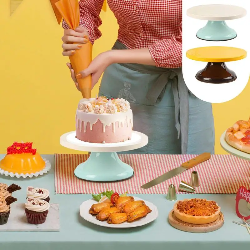 

Cake Turntable Serving and Presentation Base 10 Inch Cake Decorating Supplies for Cupcake Dessert Display In Party Wedding