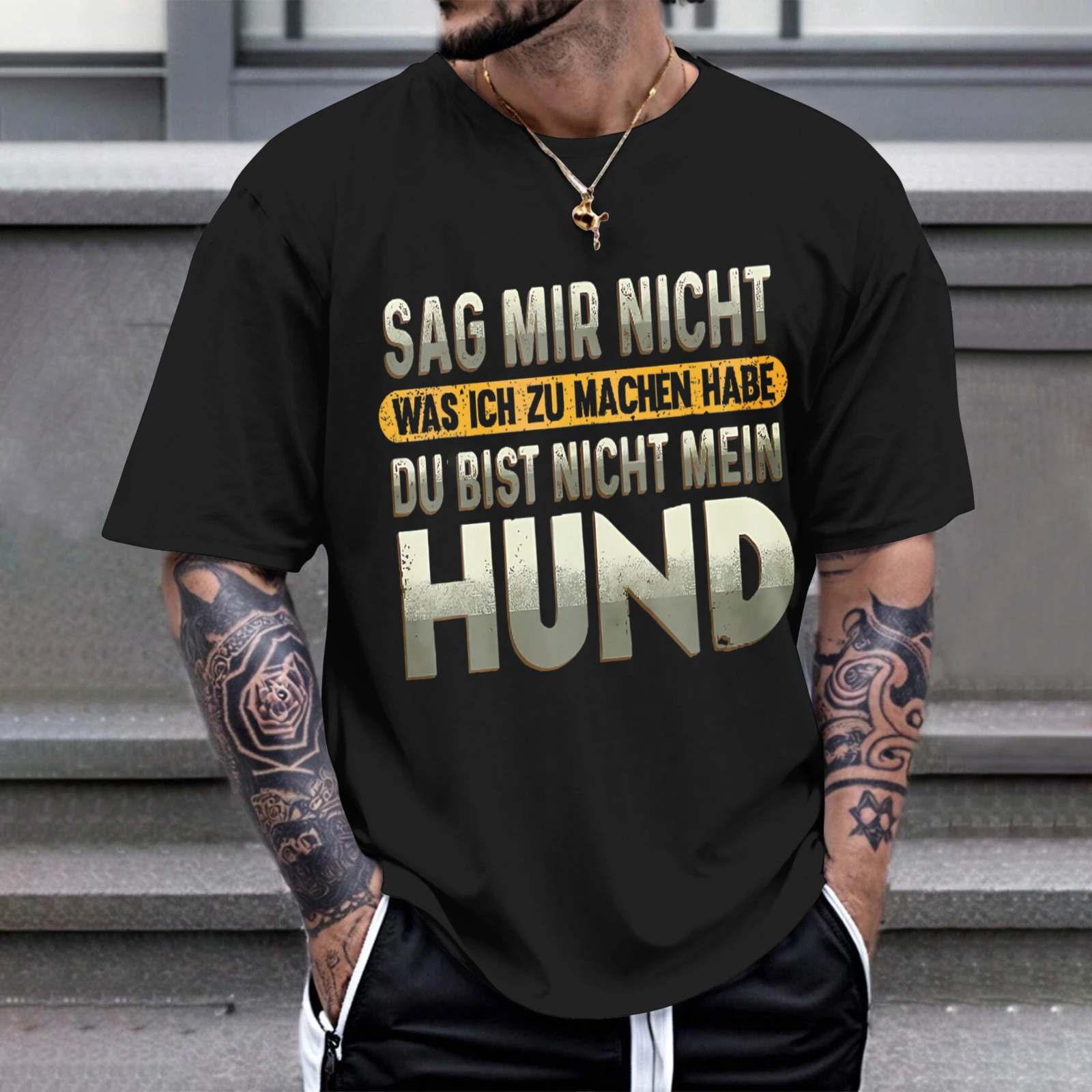 Herren-T-Shirt „Tell Me Not What To Do You Are Not My Dog“, perfekt für Freizeitkleidung, Partys und Karnevalsoutfits