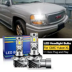 LEDハイビームライト,gmc yukon xl用Canbus,1500 2000 2001〜2002 2004 2005,hb3 2006 hb4,20000lm,2個