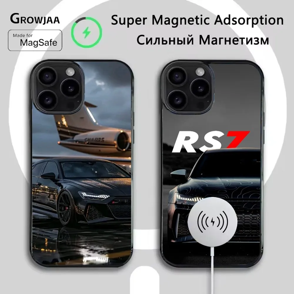 

R-S 6 7 sport car Phone Case For iPhone 16e,16,15,14,13,12,11,Plus,Pro,Max,Mini Magsafe Magnetic Wireless Charging