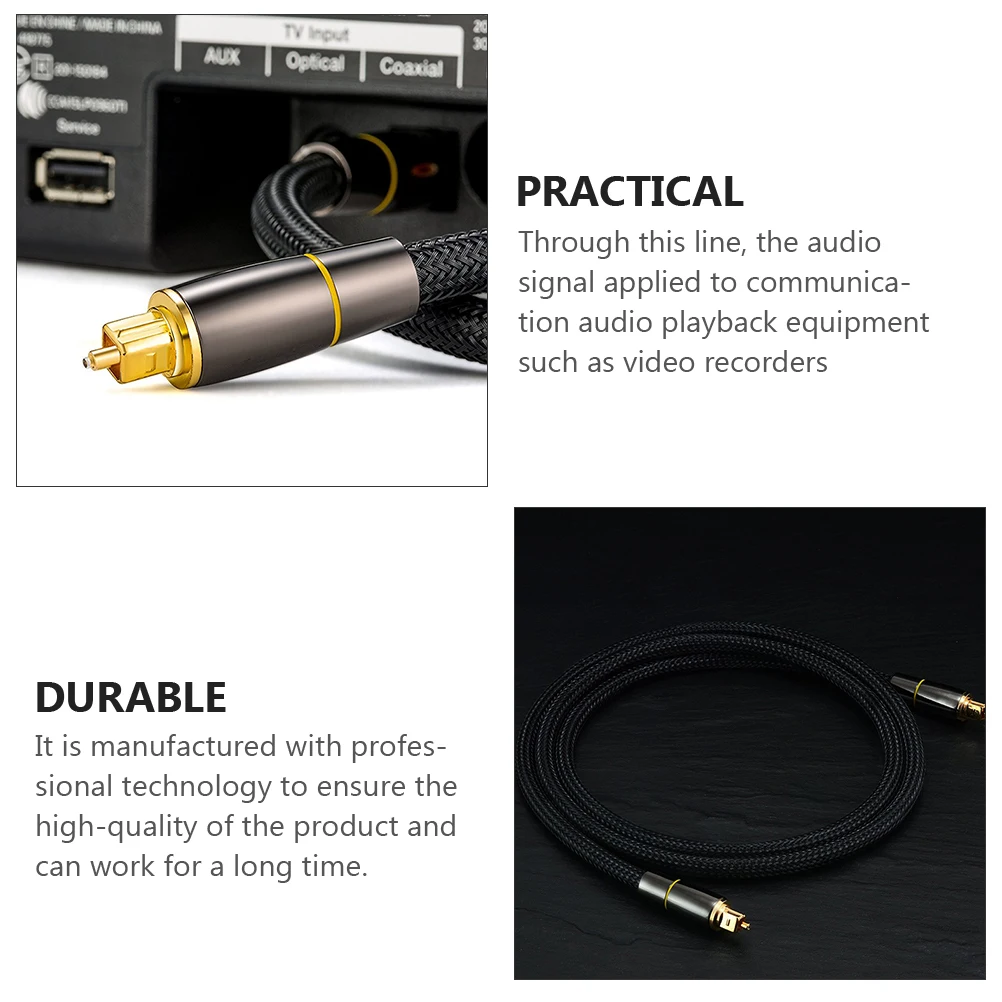 

Fiber Core Optical Audio Cable Digital Cable for Male to Female Gold Plated High Density Shielding Soft Wire